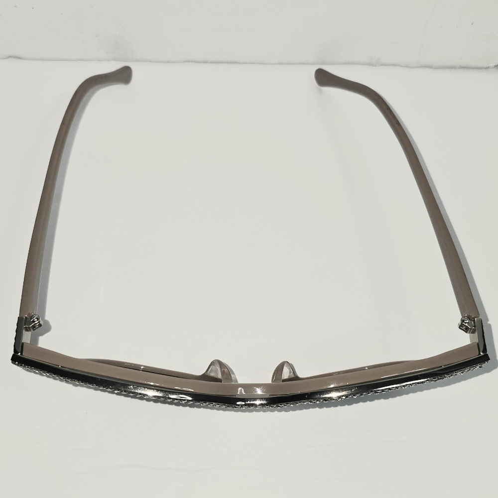 Perverse Camel Color Rhinestone Glasses in Great Condition - Picture 4 of 5